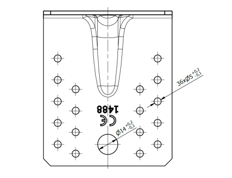 KP2 4022 KĄTOWNIK Z PRZETŁOCZENIEM 105x105x90x2,5 20SZT DOMAX - 3